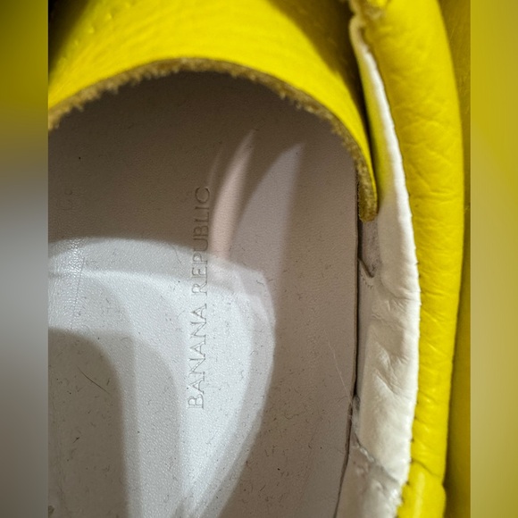 Banana Republic leather sneakers, lime - Picture 4 of 8